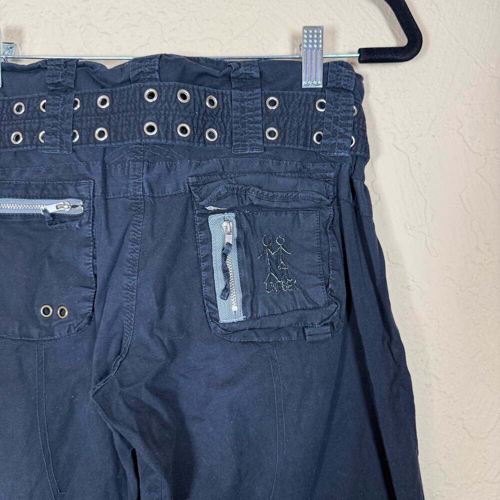 Pete & Greta Johnny Was Black Cargo Pants Casual sz 4 - Picture 4 of 6